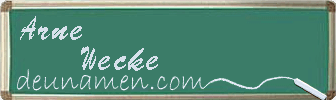 Arne Wecke Visitenkarte